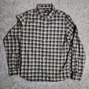 UNTUCKit Shirt‎ Men L Lerman Wrinkle Free Plaid Multicolor Slim Fit Long Sleeve